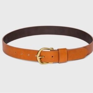 Women's Solid Horseshoe Belt - Universal Thread™ Cognac Size Large new